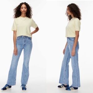 Aritzia Denim Forum The Marlene'60s High Rise Flare 28L Sz 25